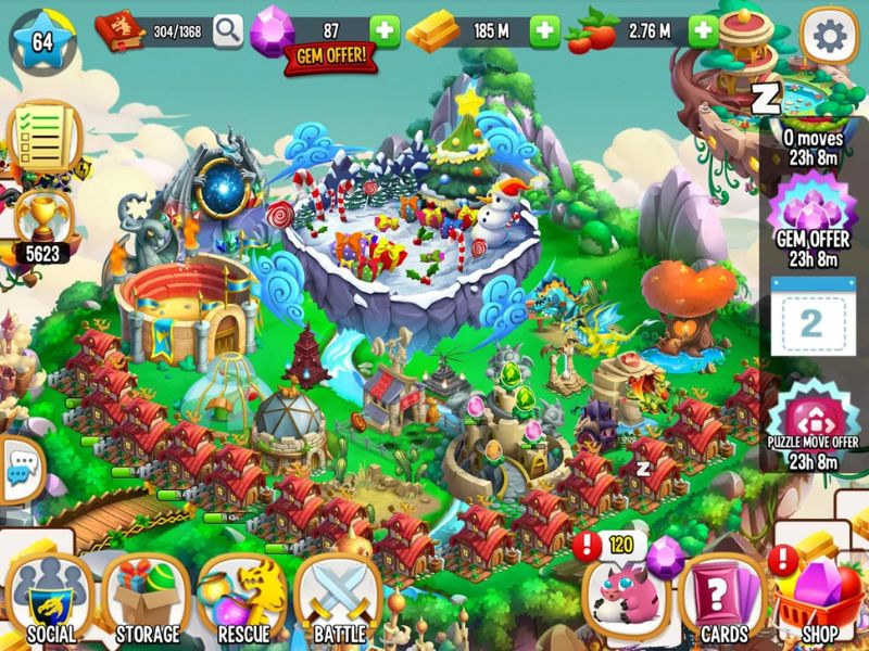 Dragon City Xây dựng thành phố rồng của bạn