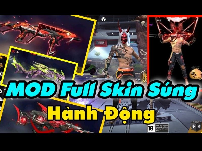 Free Fire Max MOD Full Skin Súng 