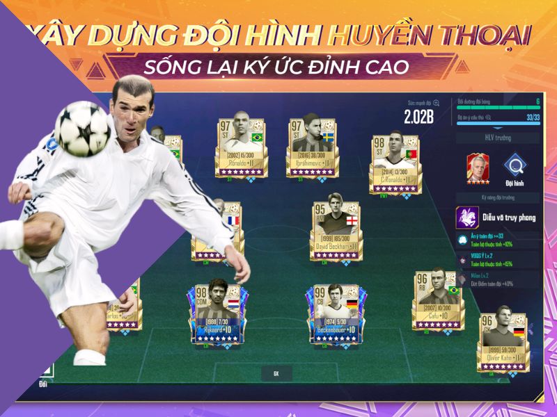 Football Pro VTC Xây dựng đội hình huyền thoại