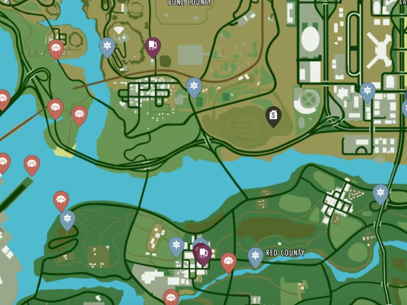 Gta San Bản đồ thế giới mở rộng lớn
