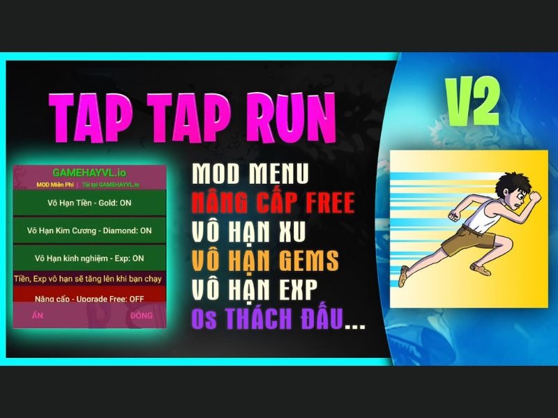 Tải Hack Tap Tap Run (Full Tiền, Kim Cương, Max Level) v2.1.1 Hack Tap Tap Run Sở Hữu Tính Năng Hấp Dẫn