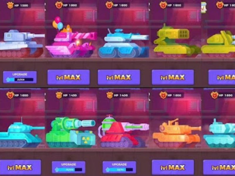 Tank Stars Mở khóa nhiều loại xe hấp dẫn