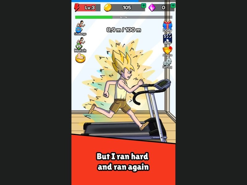 Tải Hack Tap Tap Run (Full Tiền, Kim Cương, Max Level) v2.1.1 Tap Tap Run Trở thành người đàn ông siêu tốc độ