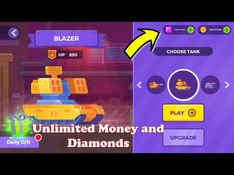 Tính Năng Hấp Dẫn Có Trong Hack Tank Stars