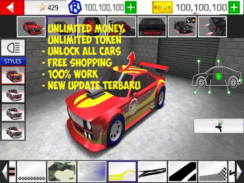 Tải Rally Fury Hack (Vô Hạn Tất Cả, Kim Cương) v1.119 Tính Năng Vượt Trội Ở Phiên Bản Rally Fury Hack
