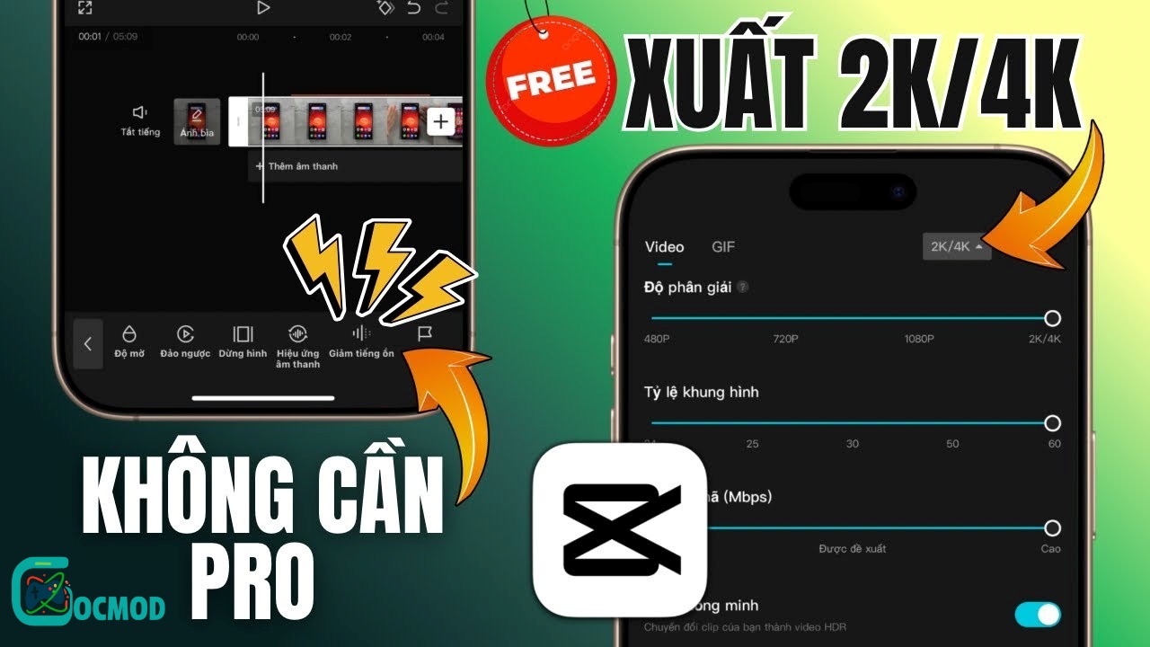 Capcut Xuất Video Chất Lượng 4K 60fps