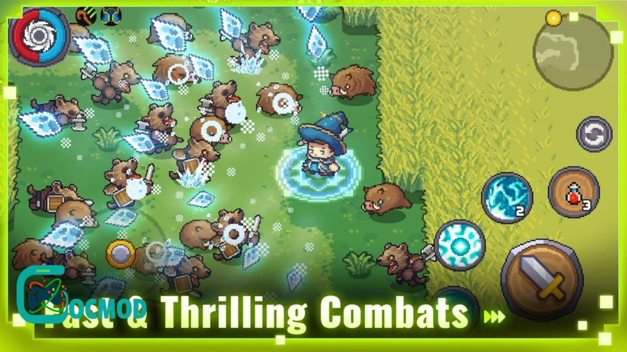 Tải Soul Knight Prequel Apk (Mod Menu, Vô Hạn Tiền) V1.8.0 Soul Knight Prequel Cơ chế chiến đấu kết hợp kỹ năng và trang bị linh hoạt