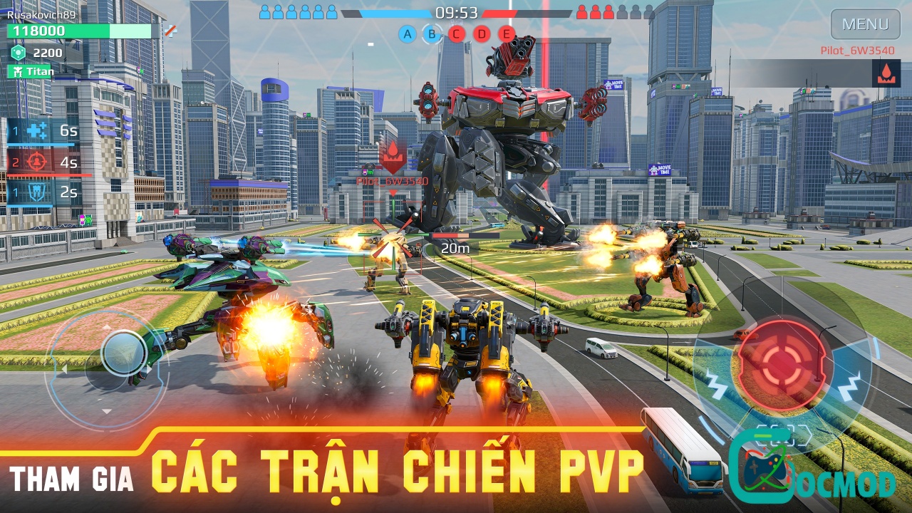 Tải Hack War Robot (Full Vàng, 9.9.9 Vô Hạn Tiền) v11.5.0 War Robot Lối chơi vô cùng đơn giản nhưng gây nghiện