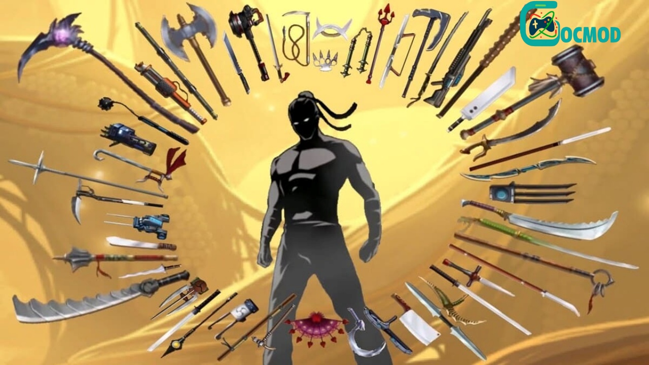 Tải Hack Shadow Fight 2 (Vô Hạn Tiền, Kim Cương, Max Level) v2.41.7 Kho vũ khí đồ sộ & đa dạng phong cách chiến đấu